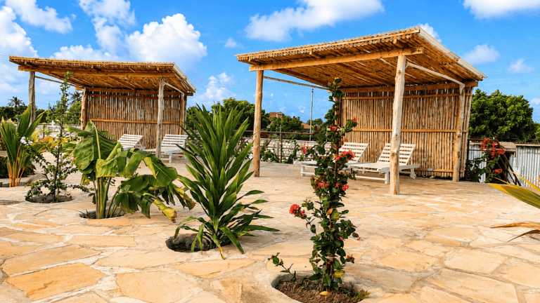 villa verona swimmingpool sunbathing sheds watamu