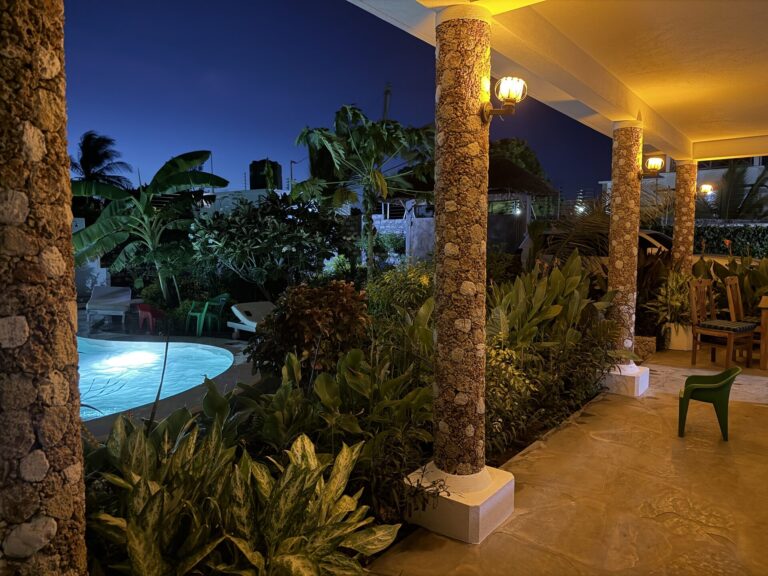 villa verona gardens by night